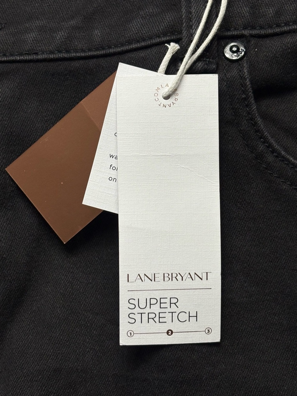NWT Lane Bryant High Rise Super Stretch Bootcut Jeans Tummy Control Black 20 - Picture 14 of 15